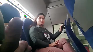 Stunt man seduces Milf to Swell up & Shortcoming his Dick in Bus